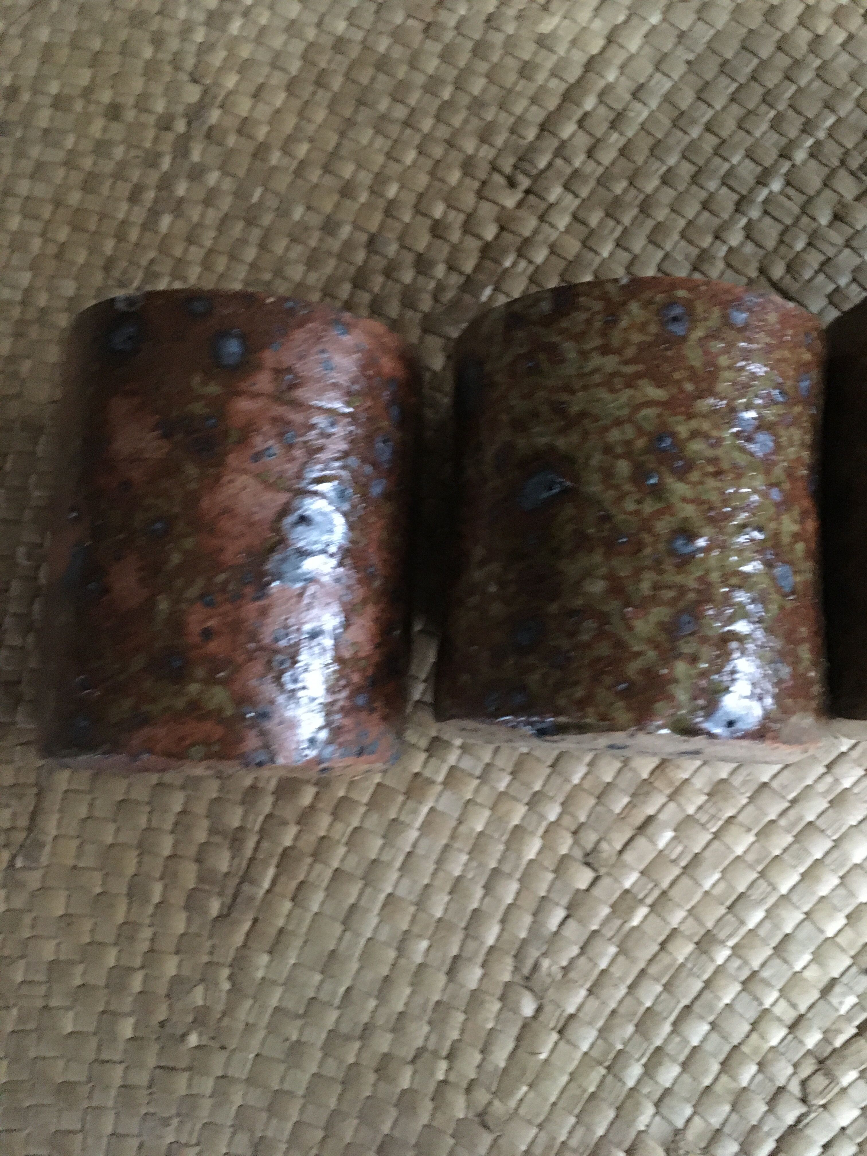 Lot de  10 tasses en grès