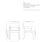 Luxury chair Philippe Hurel black leather