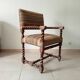 Ancien fauteuil "caqueteuse" de style Louis XIII