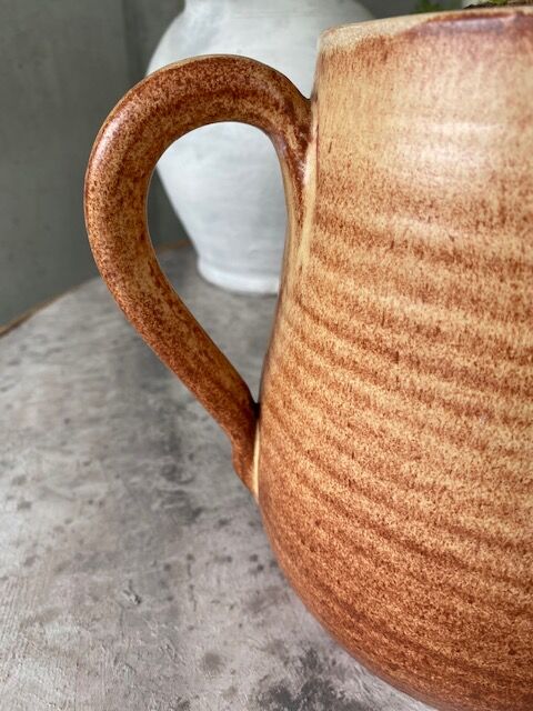 Sandstone pitcher with ice compartment