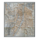 Ancien plan de Lyon - France - 1906 | Décoration murale vintage