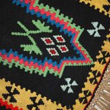 Vintage Turkish Anatolian handmade carpet 67cm X 135cm 1970s, 1C711