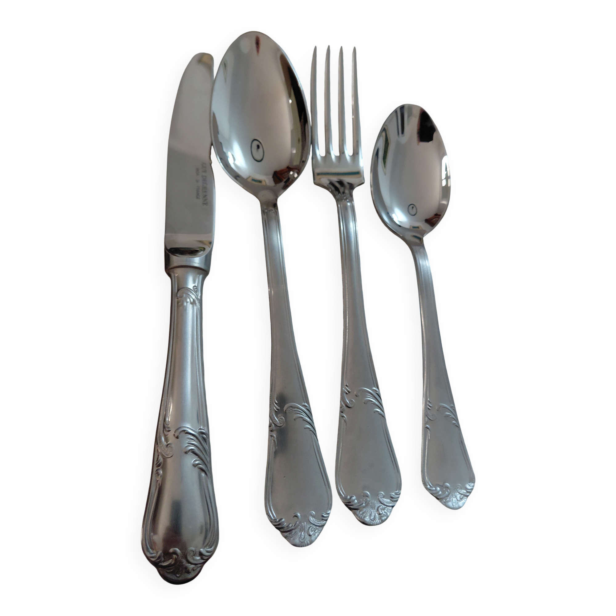Set of 4 stainless steel children's cutlery by Guy Degrenne