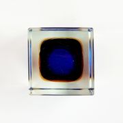 Sommerso Murano Glass Catch-All by Flavio Poli for Seguso, Italy, 1960s