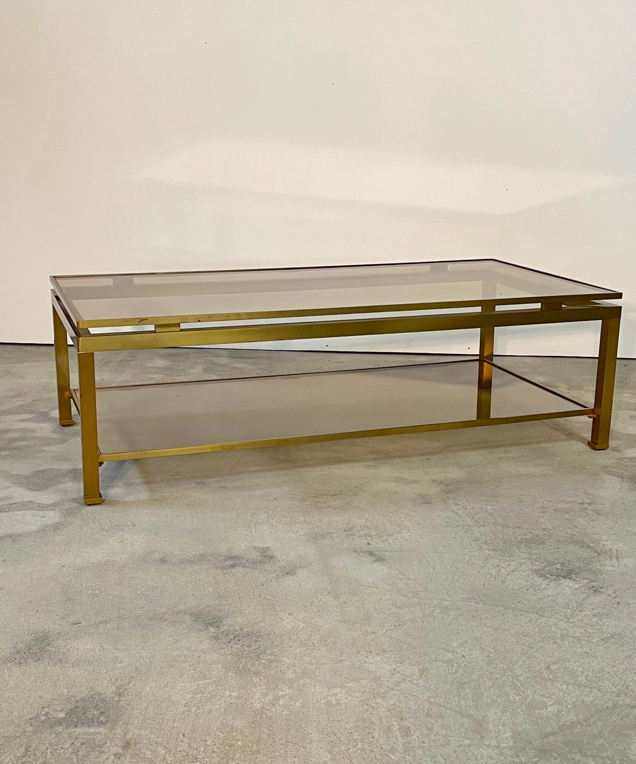 Coffee table Guy LEFEVRE for house JANSEN 1970s