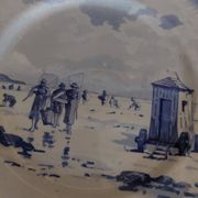 Sarreguemines earthenware plate with Marine decor late 19th century early 20th century