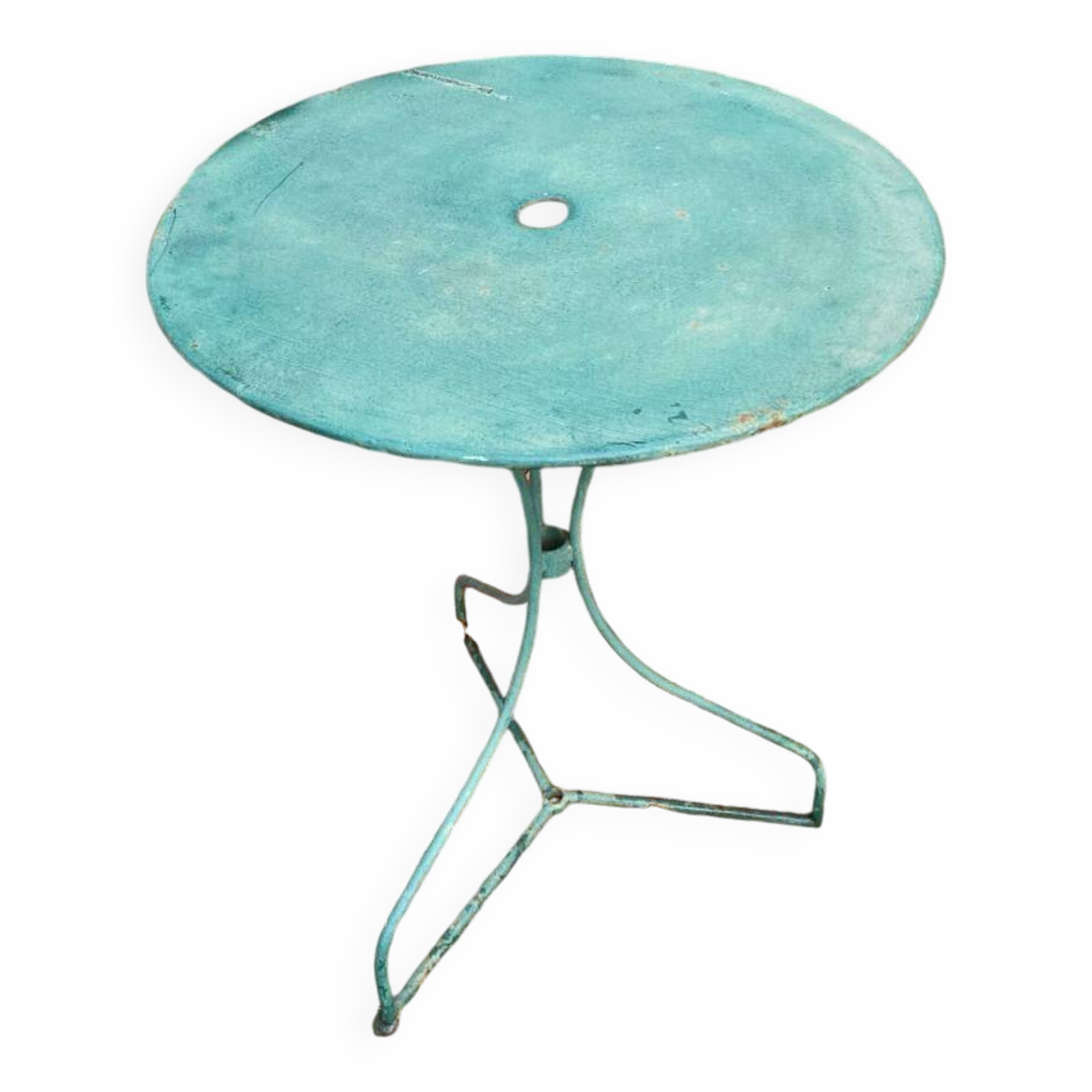 Table de jardin vintage verte
