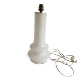 70s Design Lamp in White Opaline