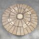 Danish vintage round stone coffee table 'Natures spirit'