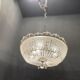 Italian Crystal Beaded Chandelier, 1960s