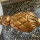 Lampe en bois ananas années 70