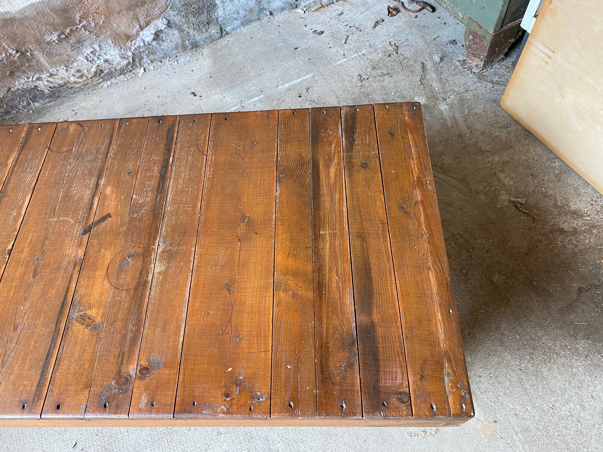Solid wood coffee table 1950s