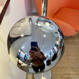 2-light eyeball floor lamp in chrome