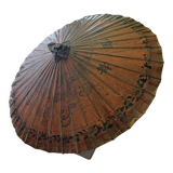 Asian paper and rattan umbrella
