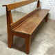 Antique vintage elm bench
