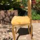Chaise en bois doré