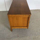 Toy chest with rattan feet retro 50