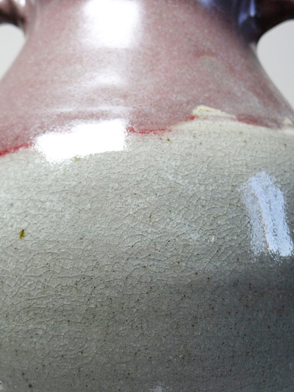 Vase studio pottery Milly Finn UK vintage 60s-70s stoneware