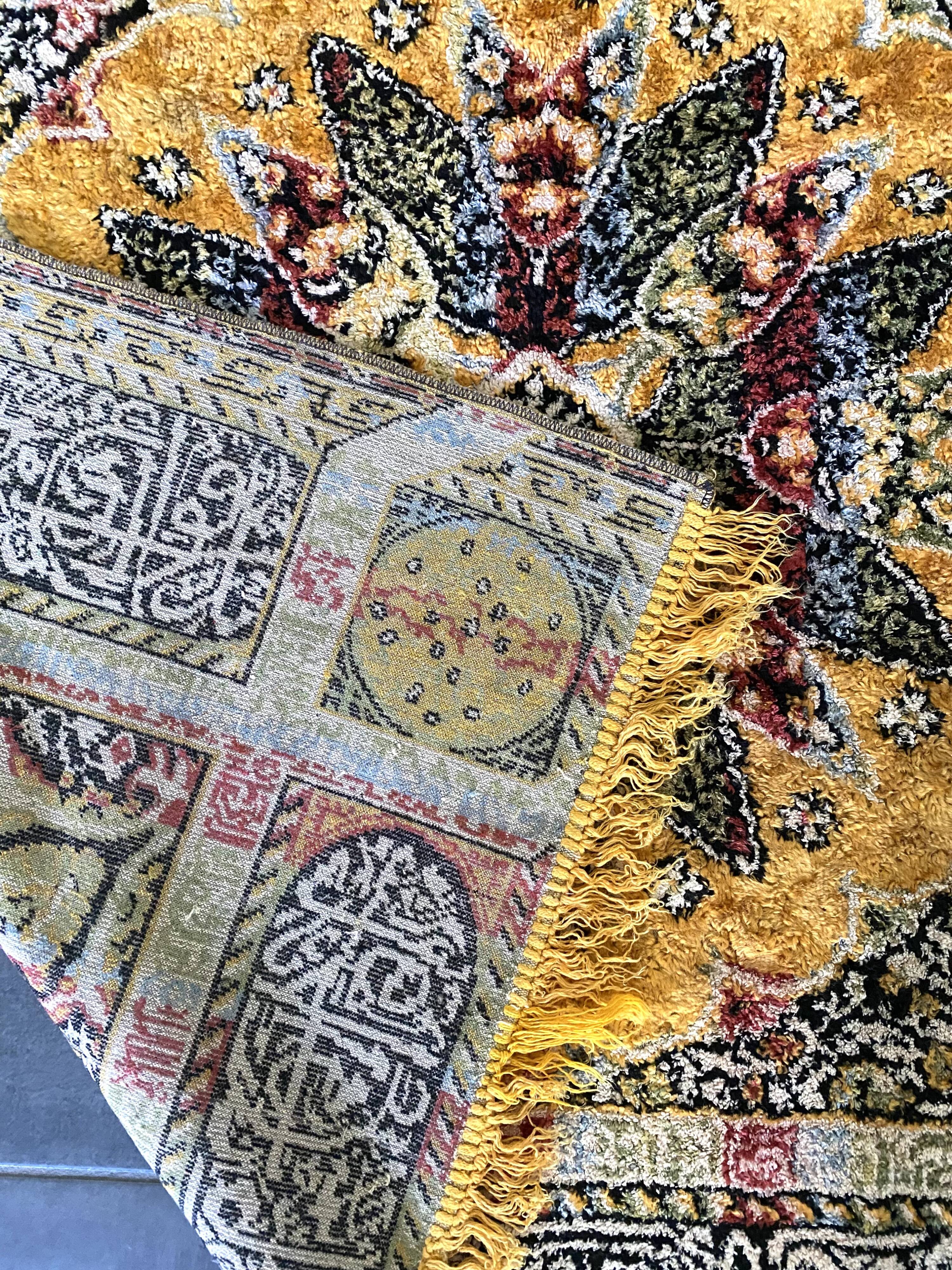 Silky vintage oriental rug 116X168 cm