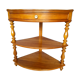 Mid-19th century walnut corner cabinet