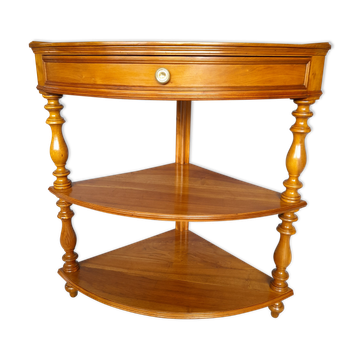 Mid-19th century walnut corner cabinet