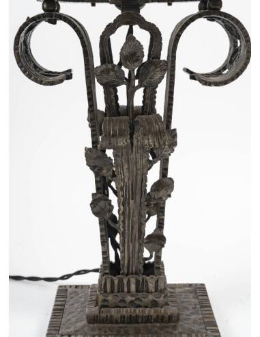 Art Deco wrought iron table lamp, 1930s