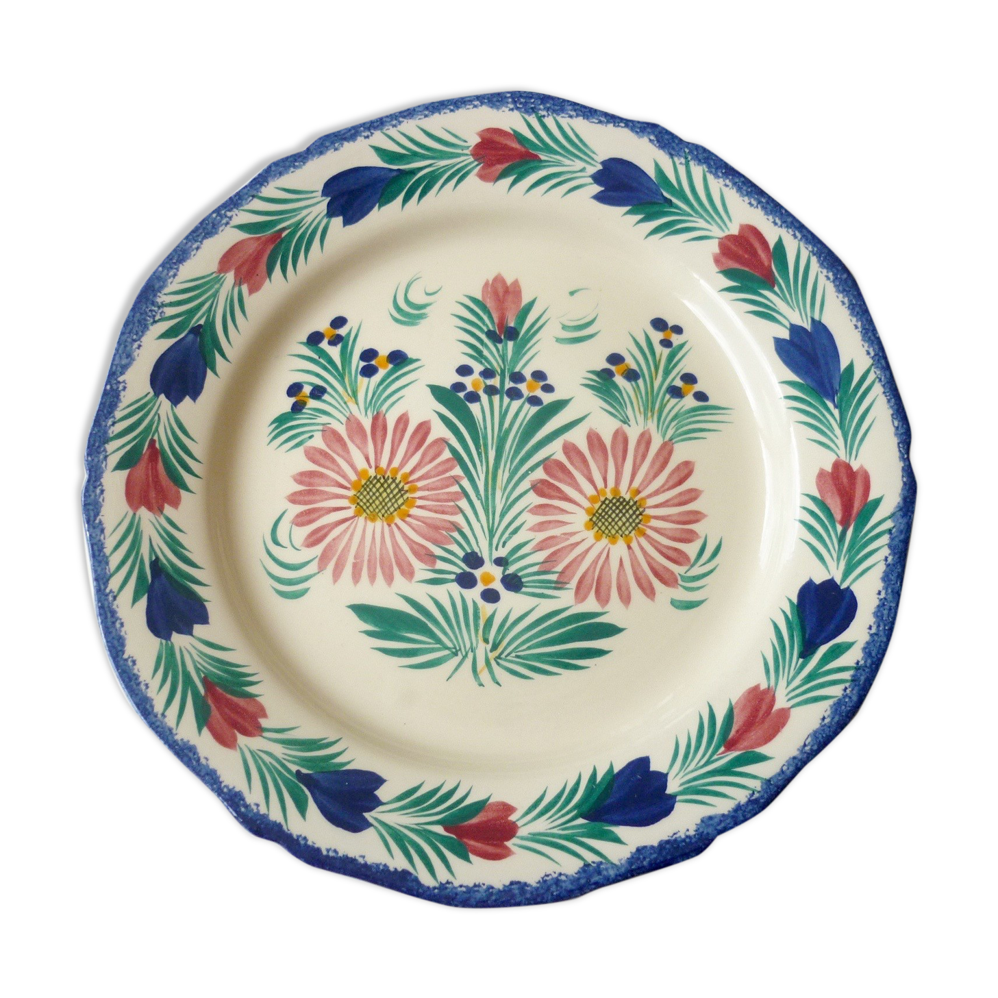 HB Henriot Quimper France Breton Plate