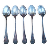 Argenterie - Lot 5 Petites Cuillères en métal argenté