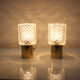 Pair of table lamps Kamenický Šenov, Preciosa, 1970's.
