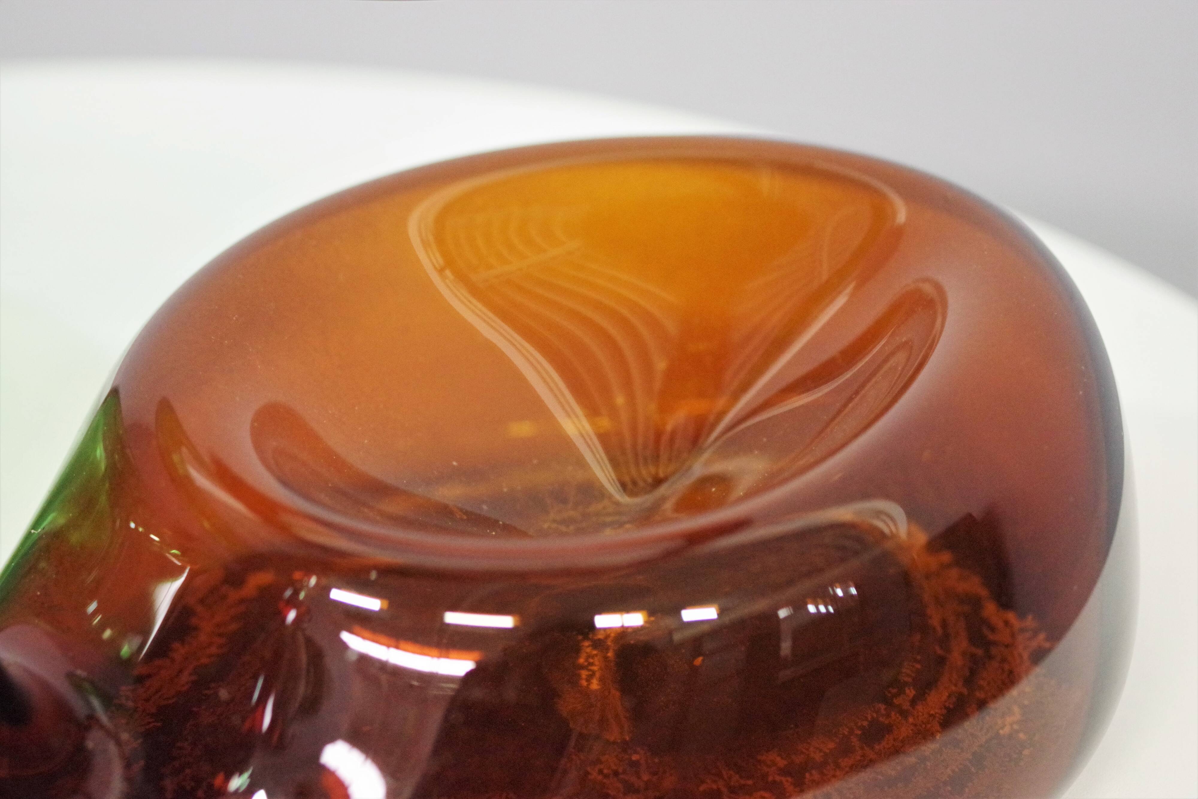 Pair of vintage glass decanters, 1950