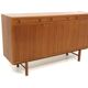 Scandinavian sideboard in teak and oak, Sweden, 1960.