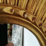 Mirror sun gilded wood