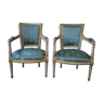Pair of directoire style chair