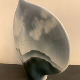 Lens soliflore vase signed Virebent in porcelain, design Yves Mohi, 1970