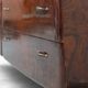 Vintage wooden sideboard with brass legs, 1960s design