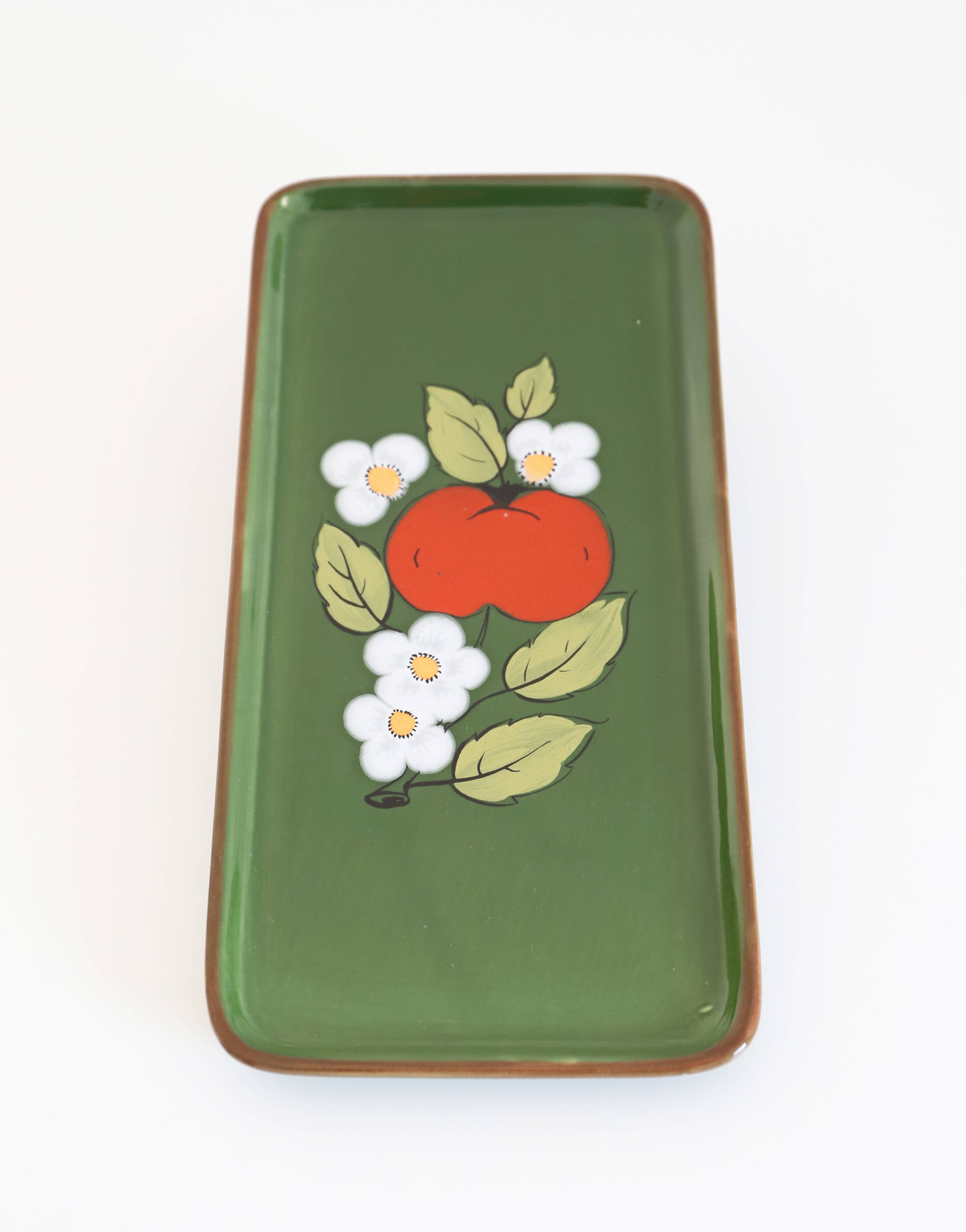 Vintage 70s ZELLER KERAMIK cake plate