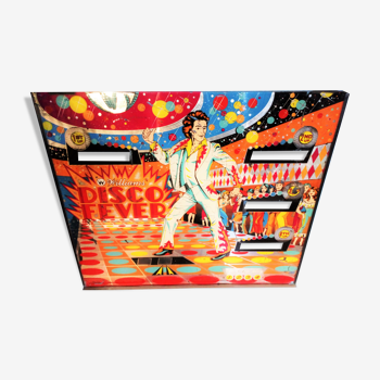 Williams pinball plate "Disco fever" 1978