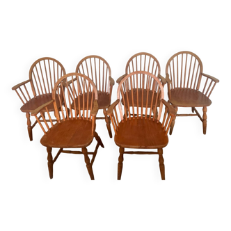 6 fauteuils Windsor
