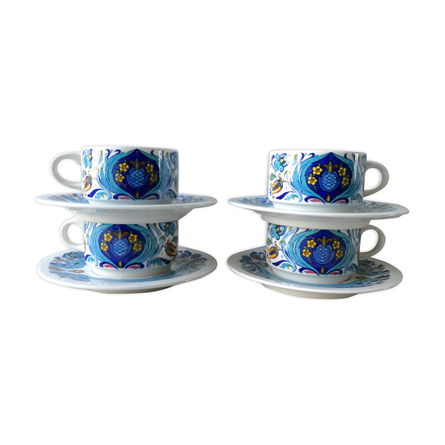 4 cup and sub cup set, Villeroy - Boch, model Izmir