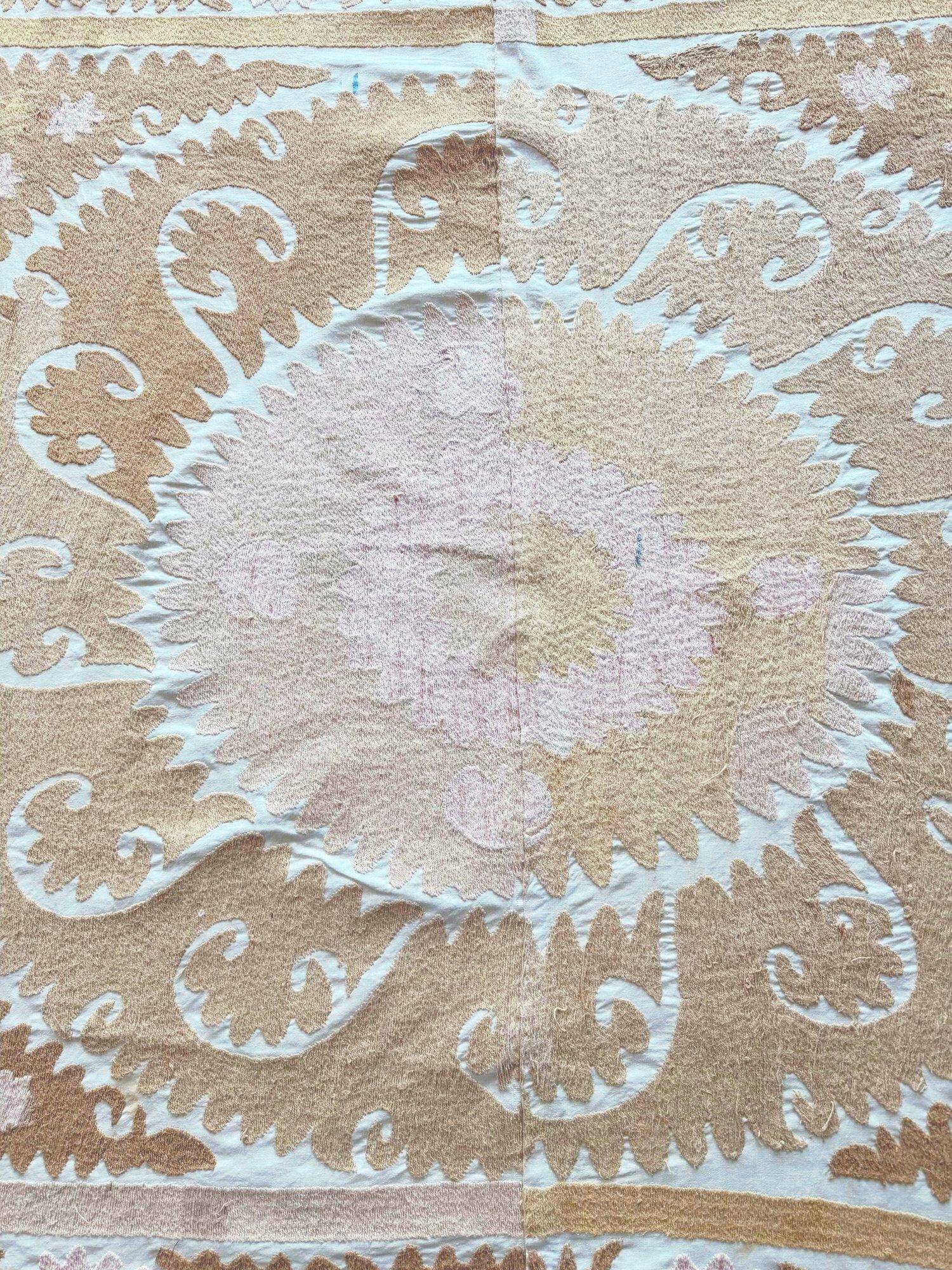 Vintage hand-embroidered tablecloth 145x150 cm