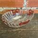 Vintage Crystal Pocket Bowl ANNE HUTTE Rose Decor #D661