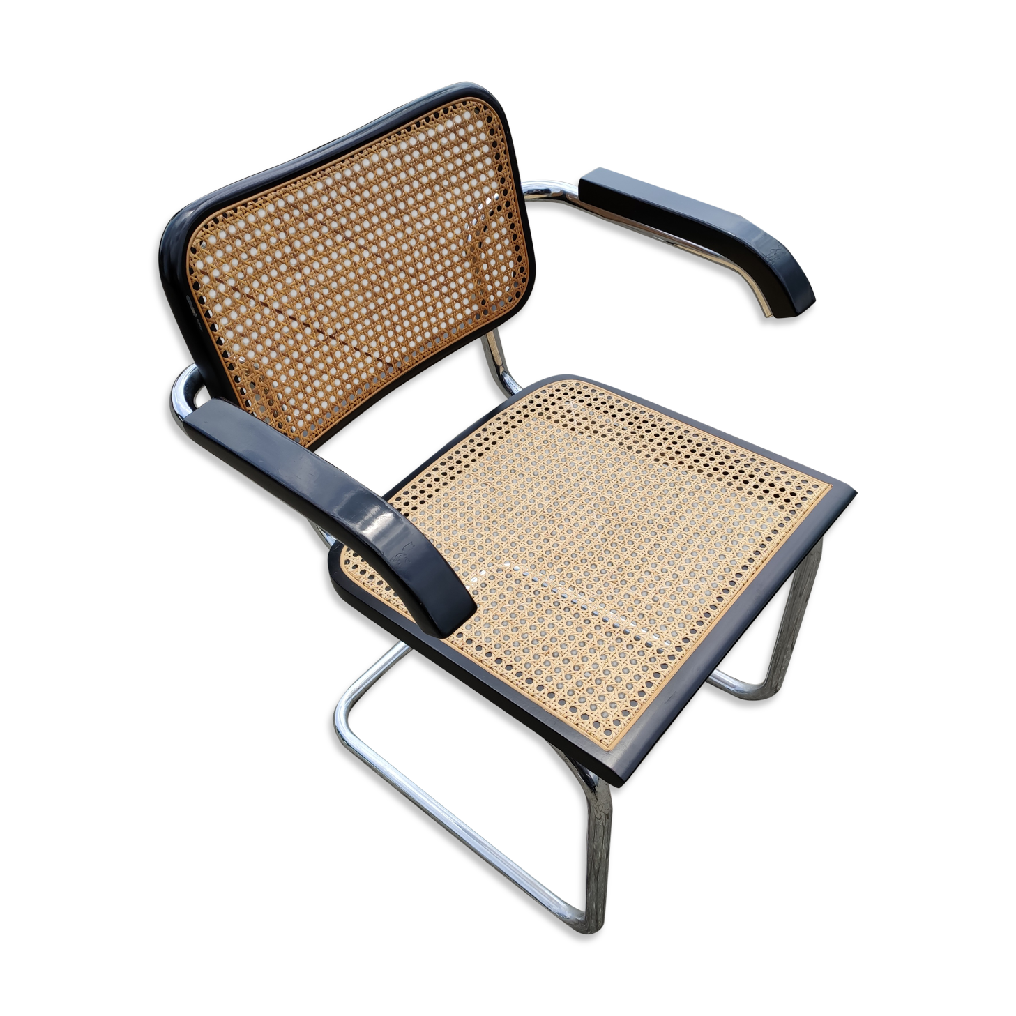 Cesca b64 armchair design Marcel Breuer, years 70