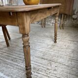 Walnut farmhouse table + extensions