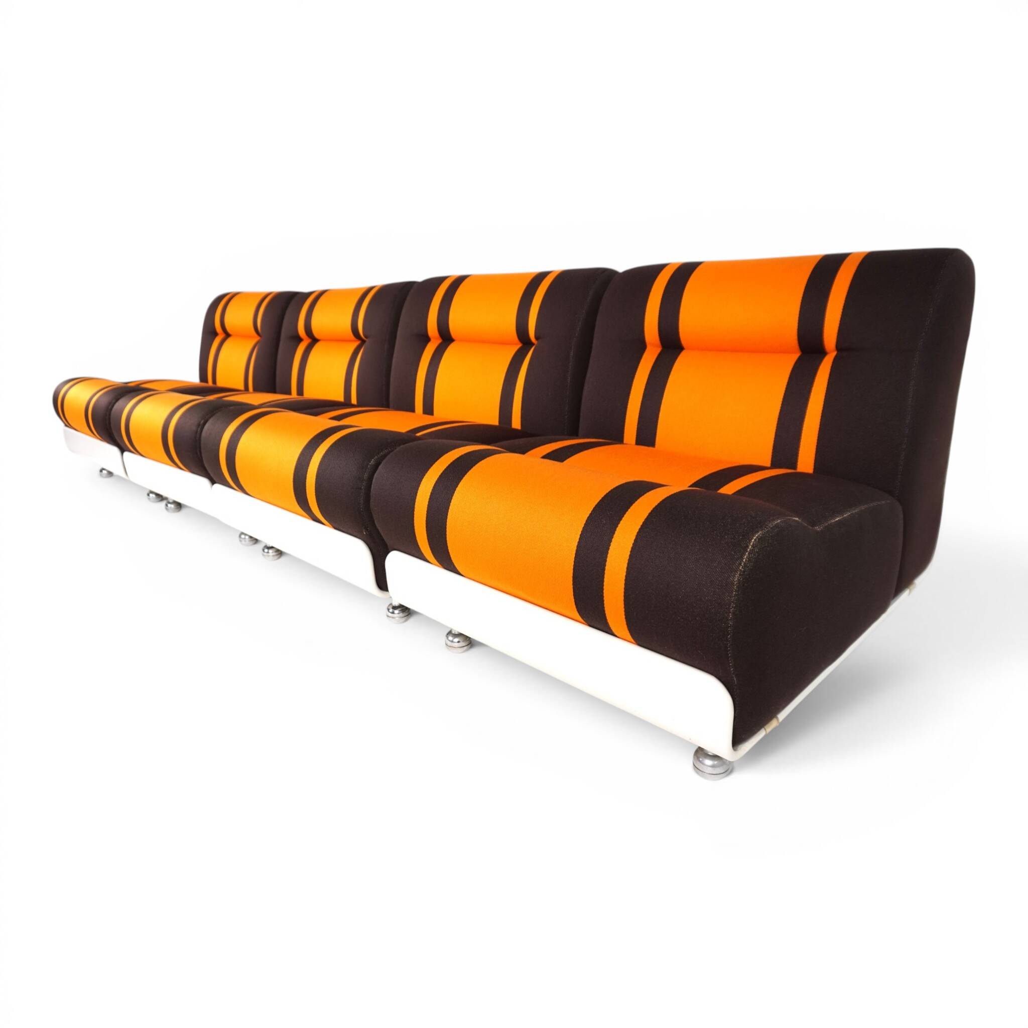 Canapé modulaire Cor Concha 4 pièces space age par Jo Otterpohl, 1970
