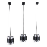 1960s Set of Three Danish Pendant Lights