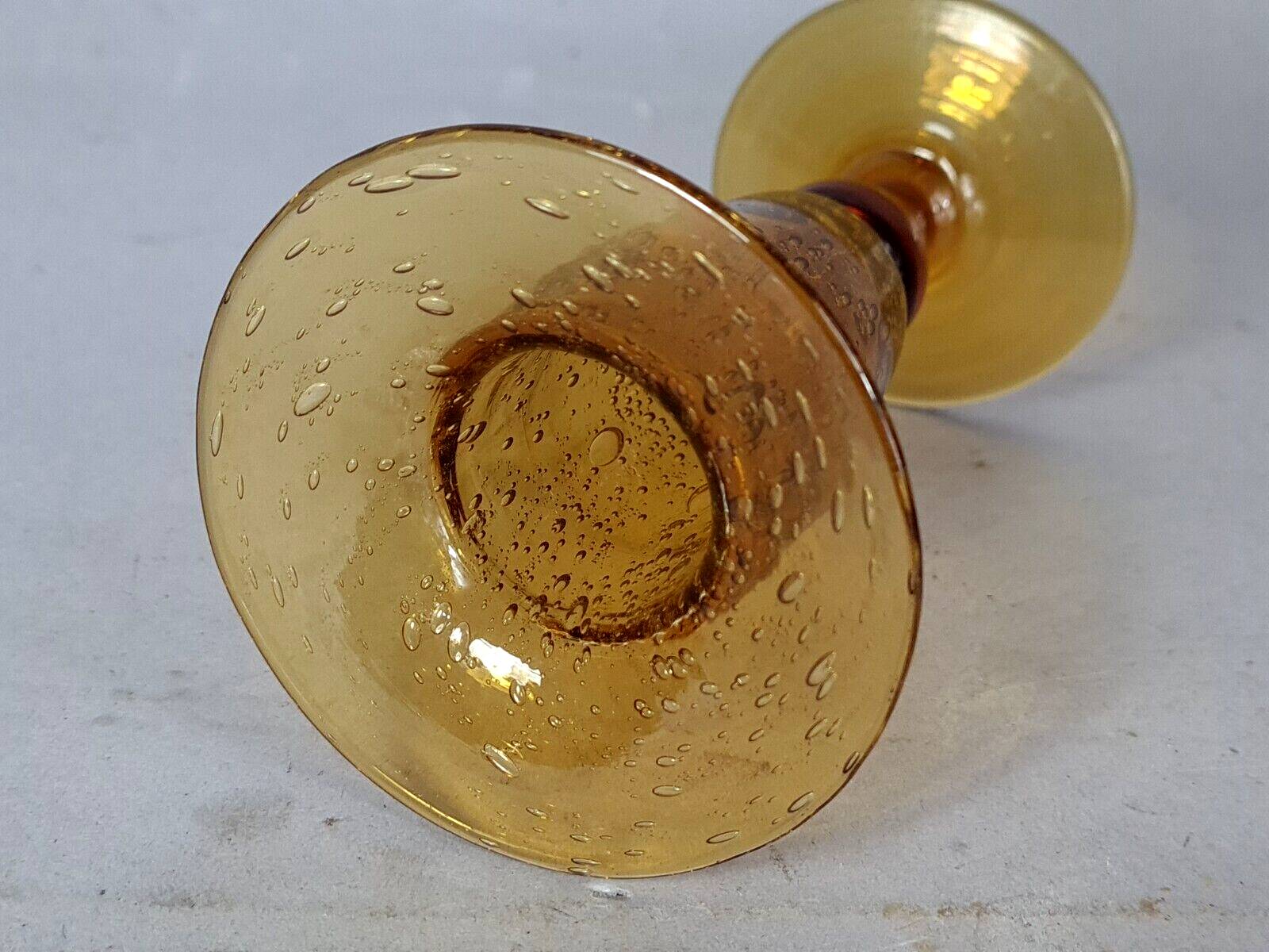 Biot vase & carafe bubble blown glass signed vintage 1960/70 B922