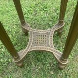 harness or small side table Louis XVI style, marble top - H 77 cm