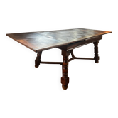 Rustic oak table with extensions