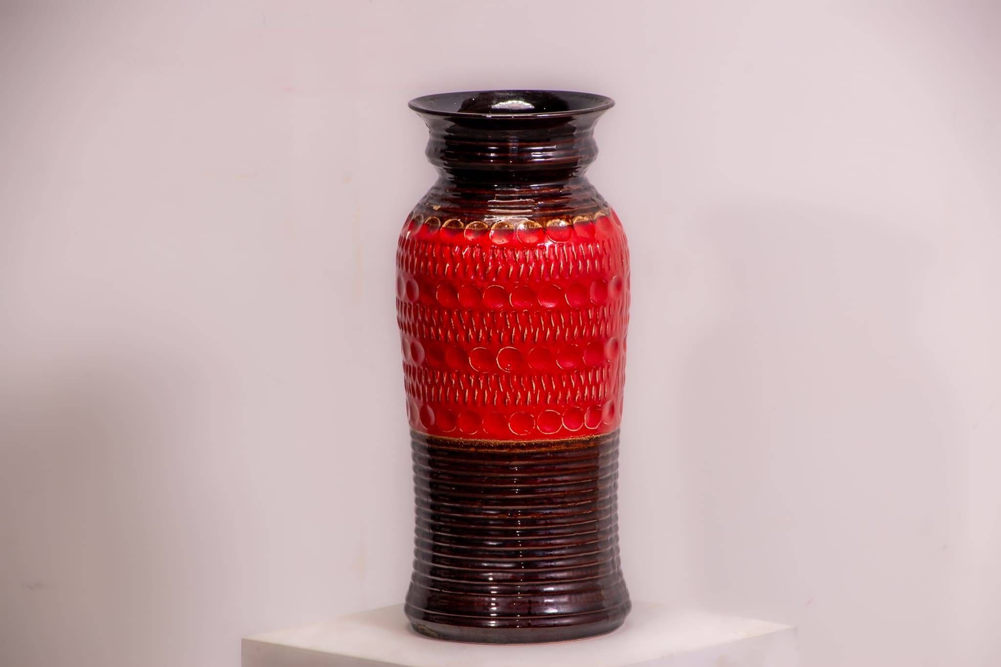 Grand vase de lave grasse ouest-allemand 76 40