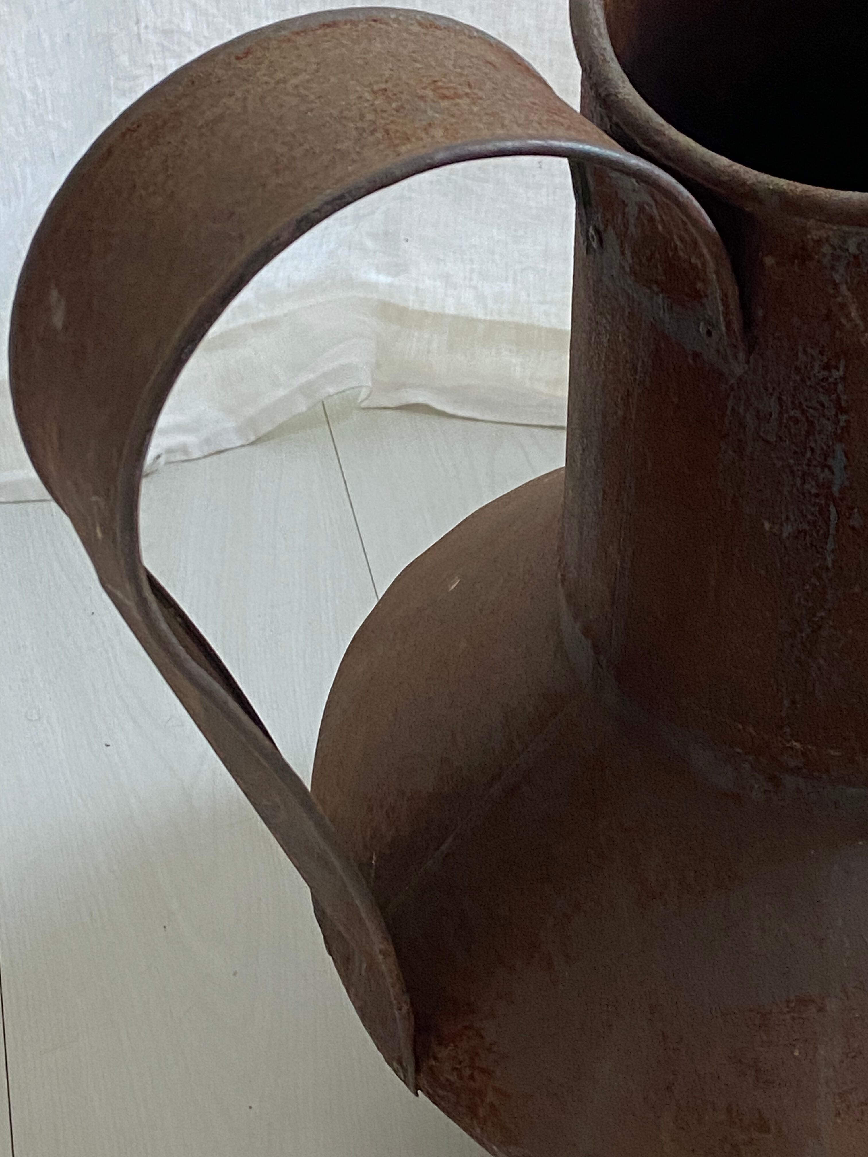 Metal watering can, garden pot 50s